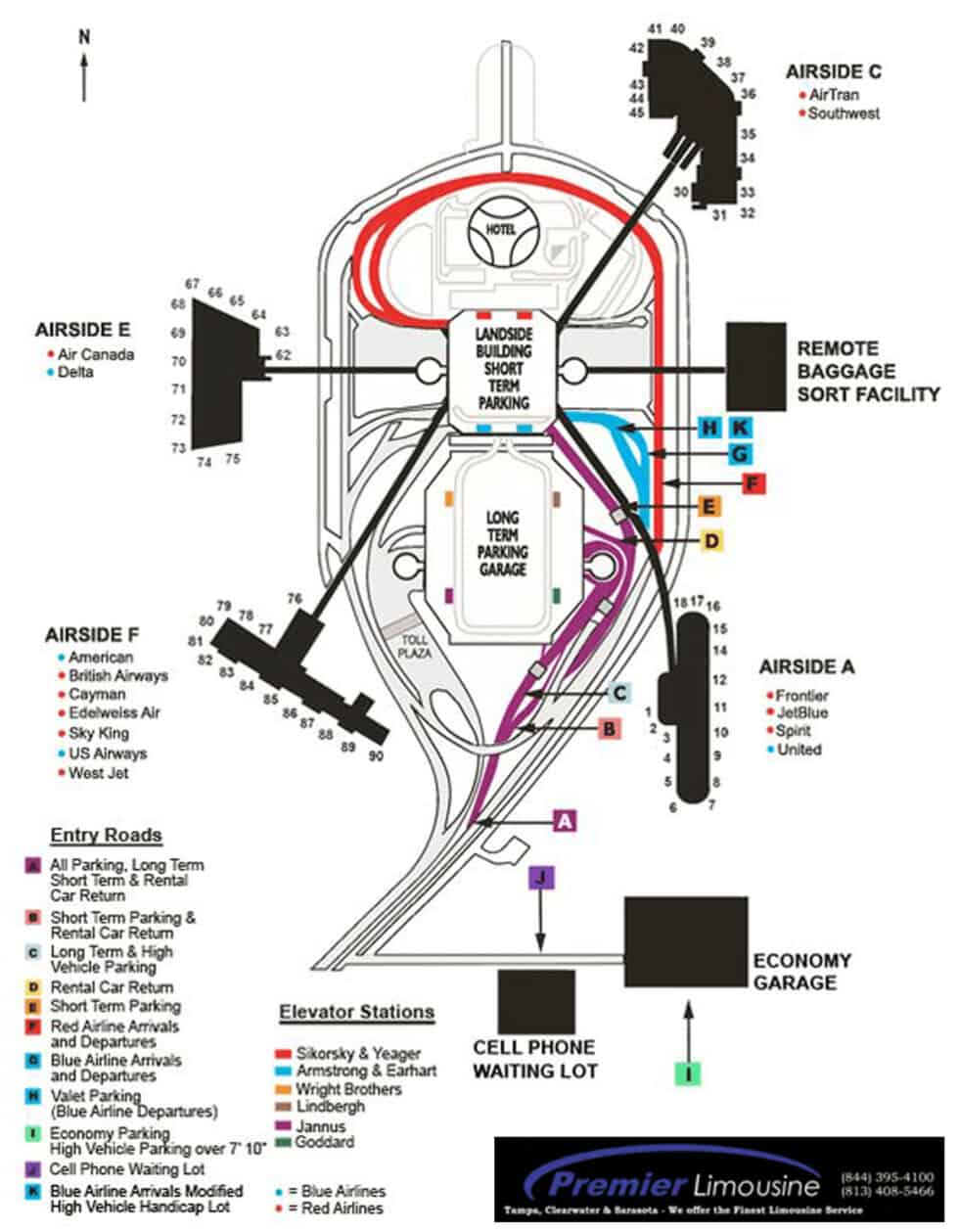 Tampa Airport Map Tampa 39 s Premier - Tampa Airport Map 980x1259 